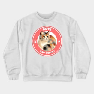 Cute and Cuddly cat Crewneck Sweatshirt